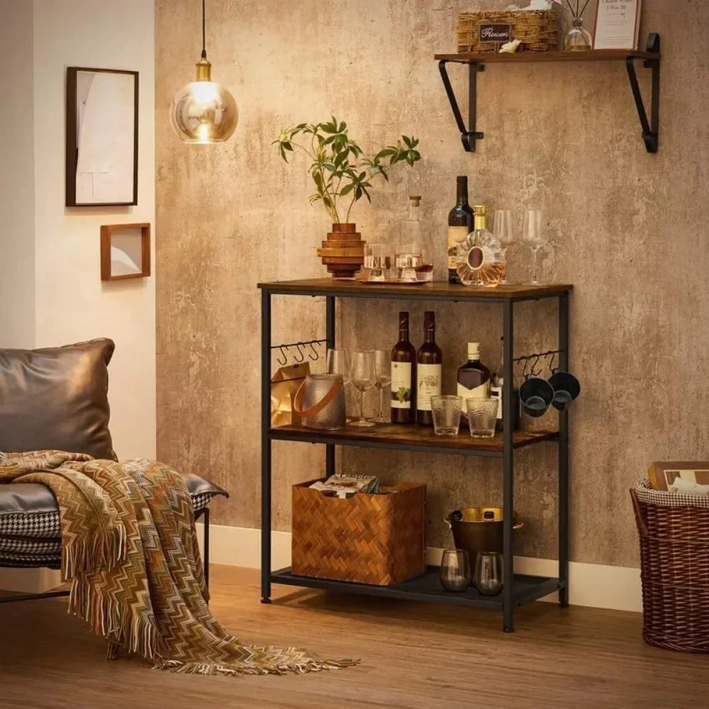 Storage Rack with Shelves and Hooks - Image 3