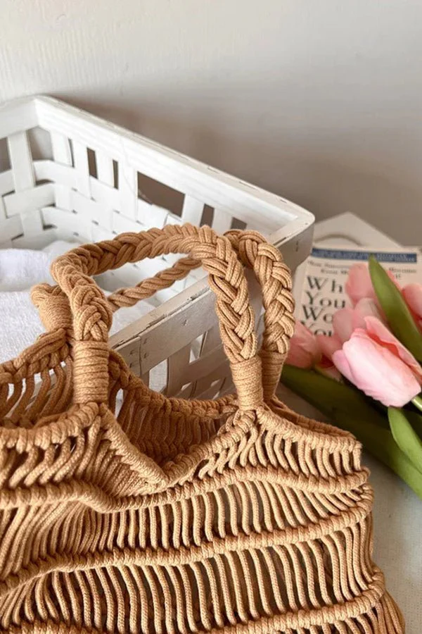 Roseto Woven Tote Bag - Image 2