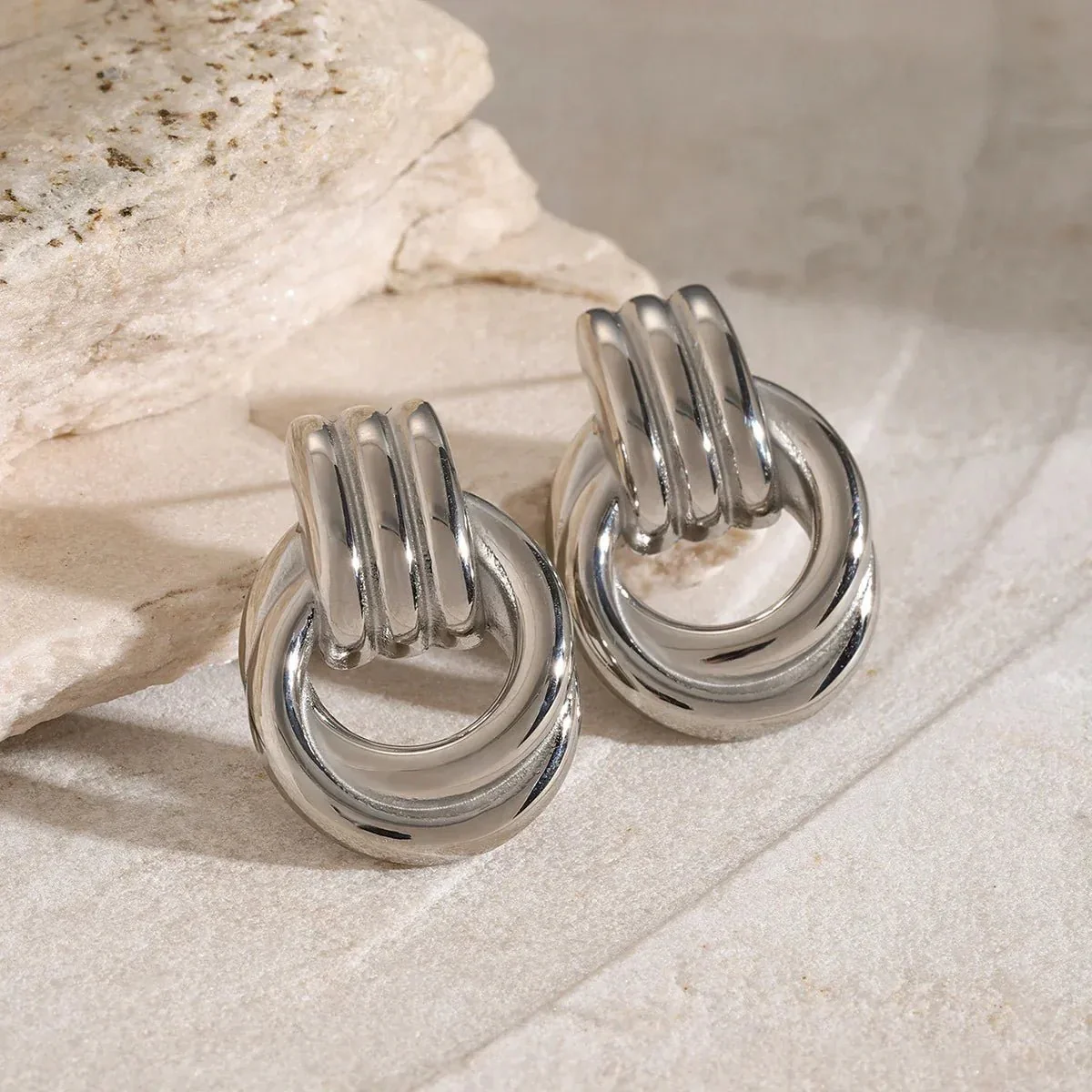 Amabelia Layered Hoop Earrings - Image 2