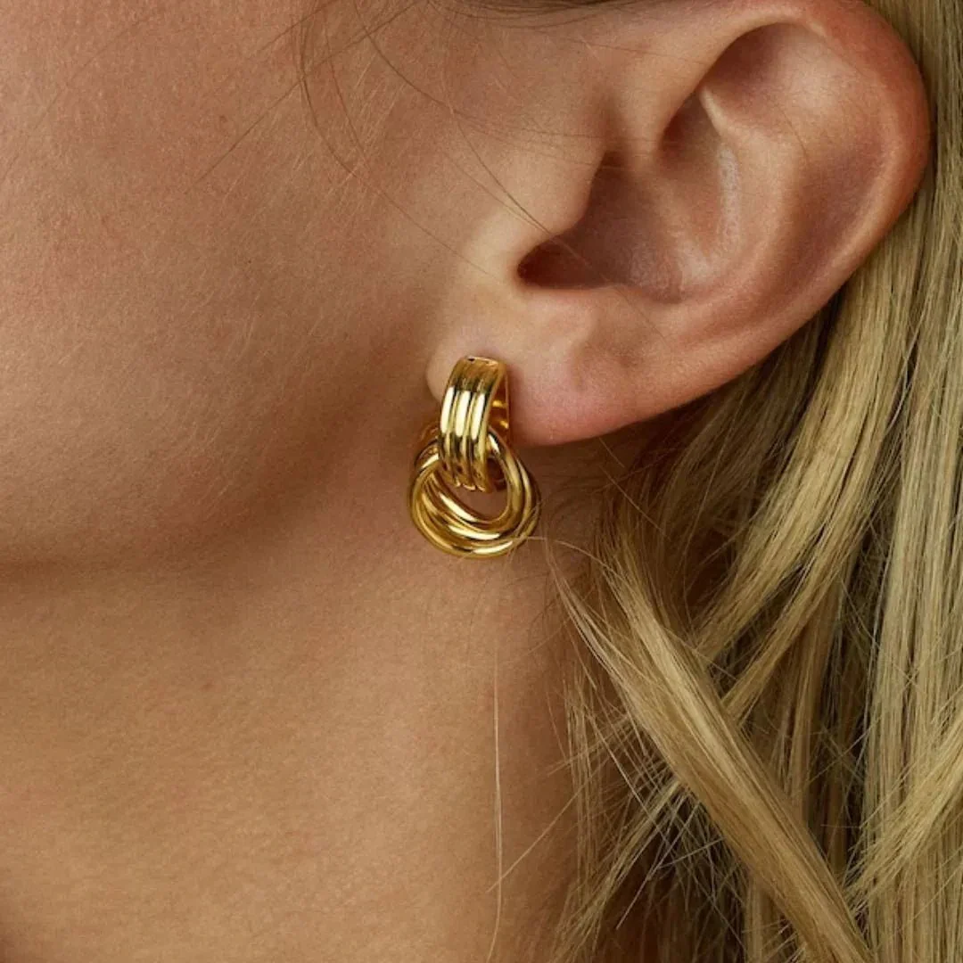 Amabelia Layered Hoop Earrings - Image 5