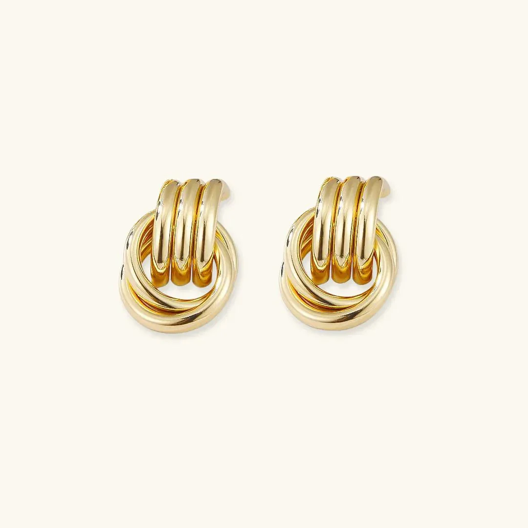 Amabelia Layered Hoop Earrings - Image 8