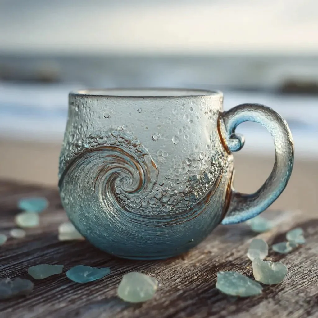 The Artisan Ocean Wave Mug - Image 2