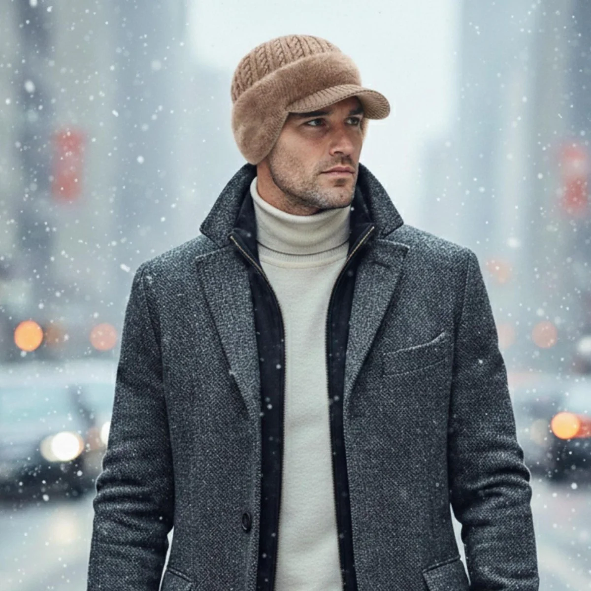 Beige Aspen Trapper Hat - Image 3