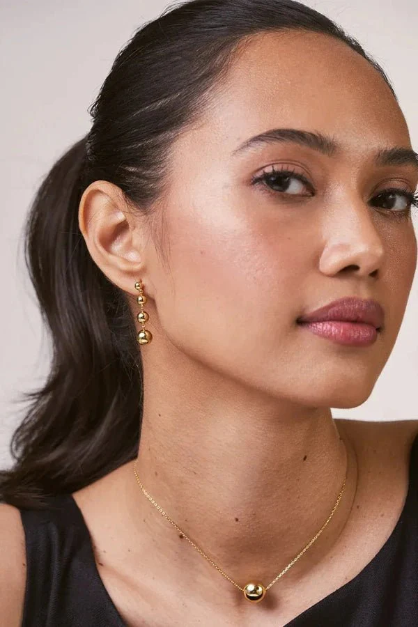 Betty Gold Drop Studs - Image 3