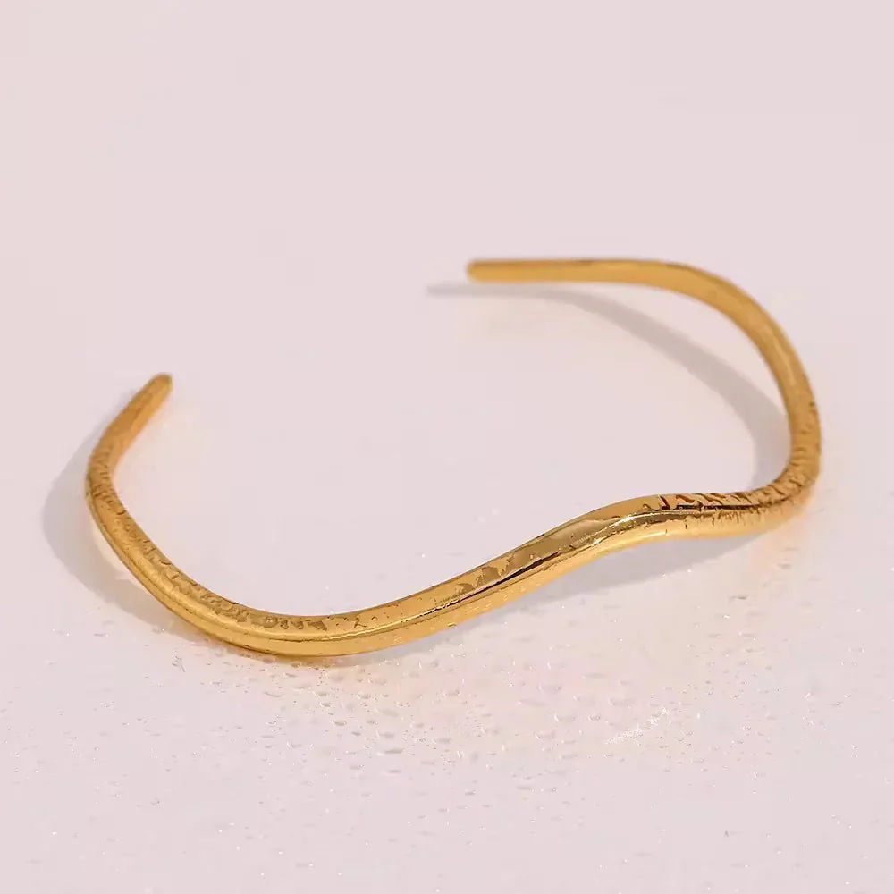 Blessie Gold Bangle - Image 5