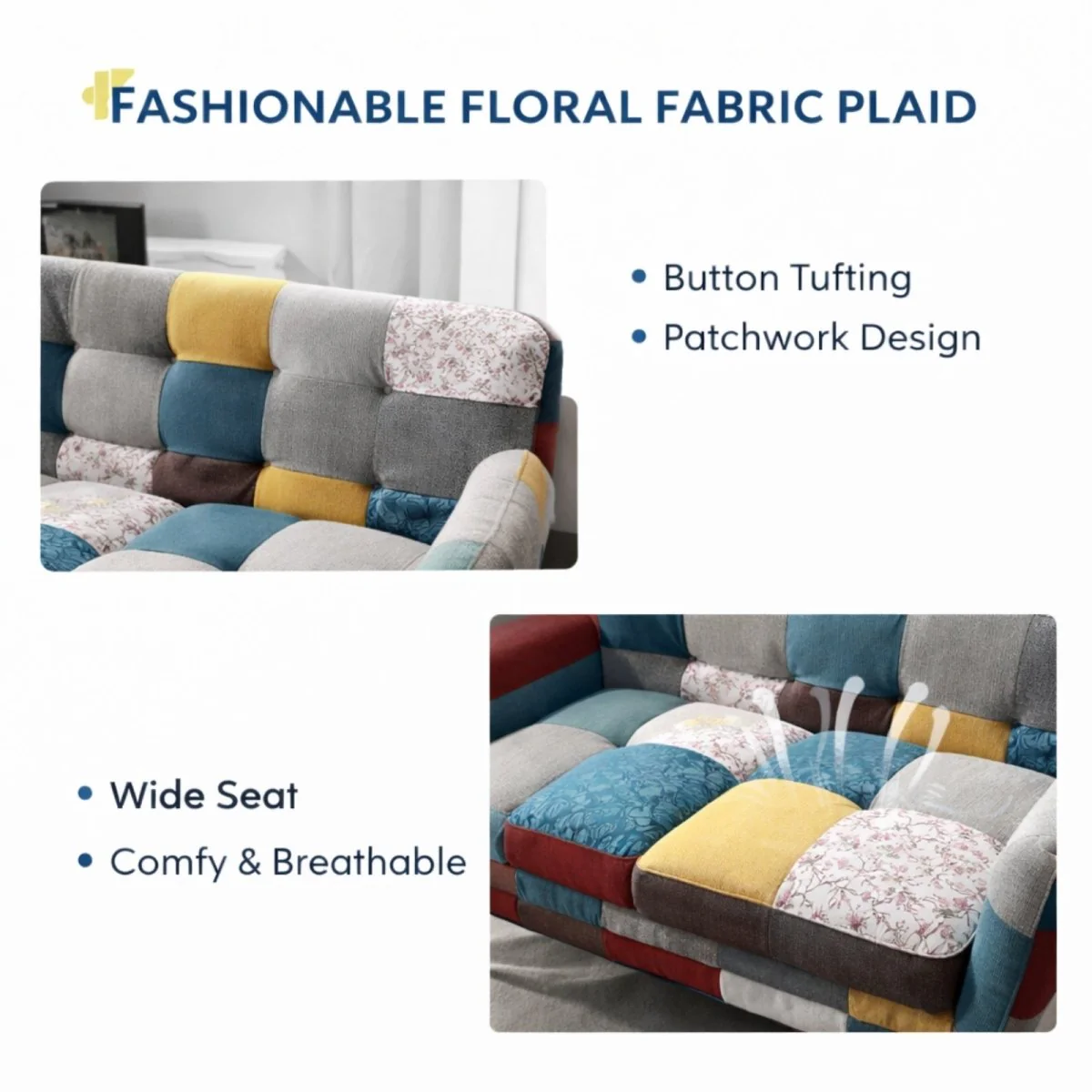 The Bohemia Mosaic Collection | Artisan Patchwork Linen Seating - Image 6