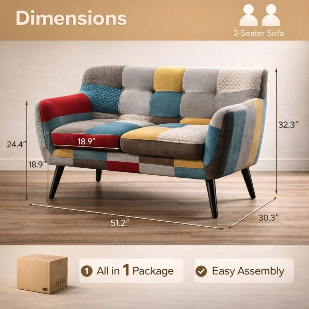 The Bohemia Mosaic Collection | Artisan Patchwork Linen Seating - Image 8