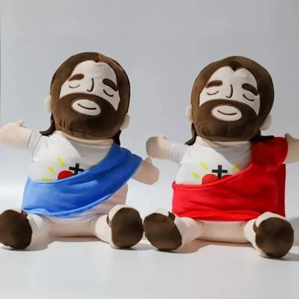 Red Jesus Breathing Calming Doll - Image 5