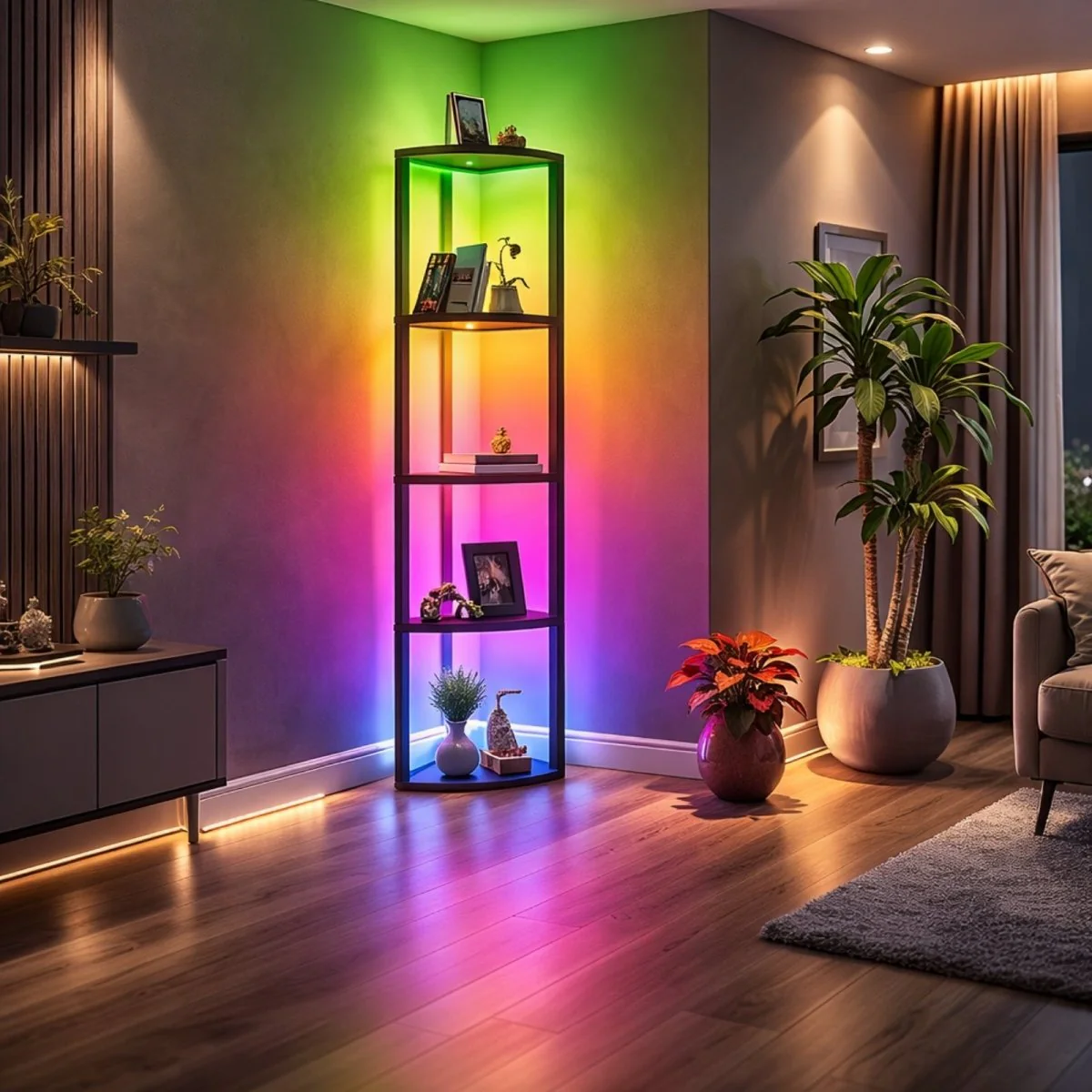 The Chroma Corner Tower | Smart LED Sanctuary Shelf - Image 2