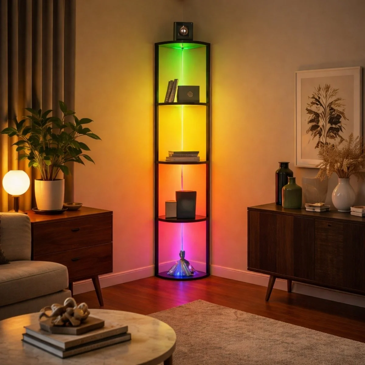 The Chroma Corner Tower | Smart LED Sanctuary Shelf - Image 3