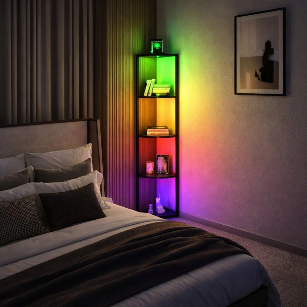 The Chroma Corner Tower | Smart LED Sanctuary Shelf - Image 4