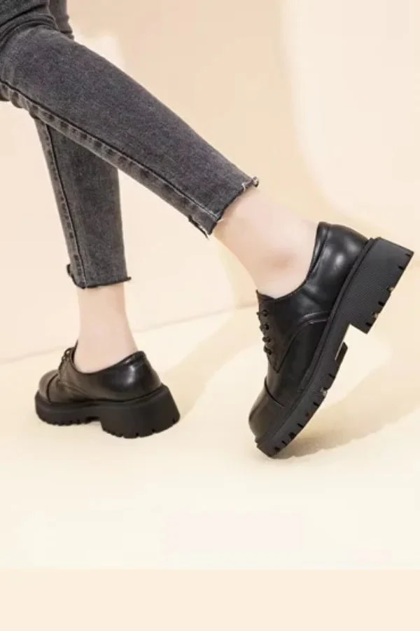 Classic Leather Oxford Loafers - Image 10