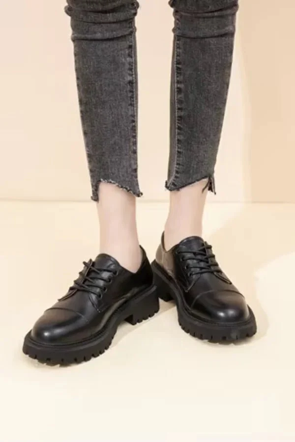 Classic Leather Oxford Loafers - Image 5
