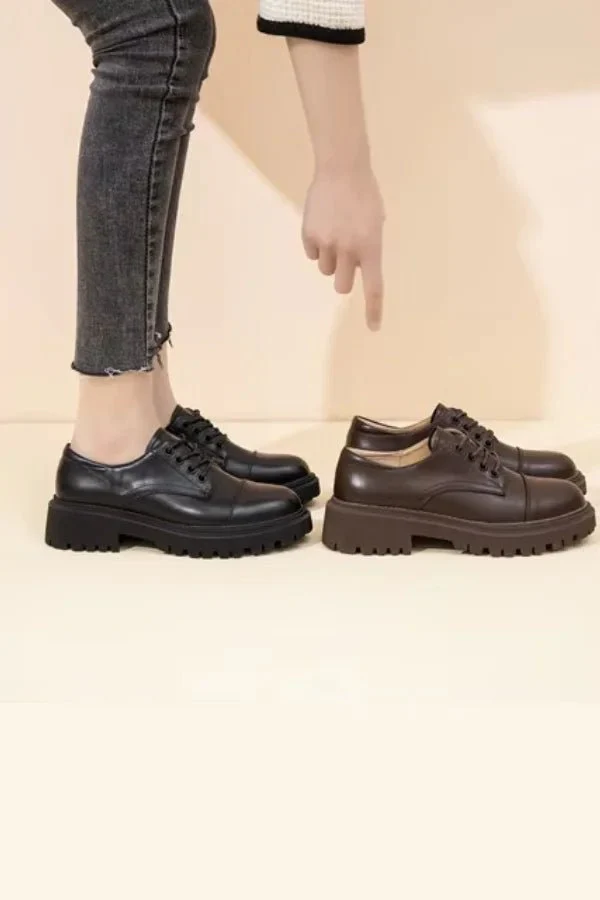Classic Leather Oxford Loafers - Image 7