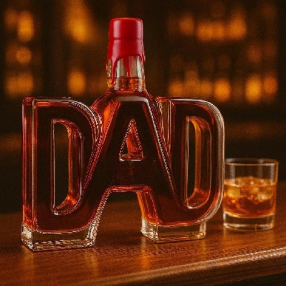 Dad Whiskey Bourbon Decanter Bottle - Image 5