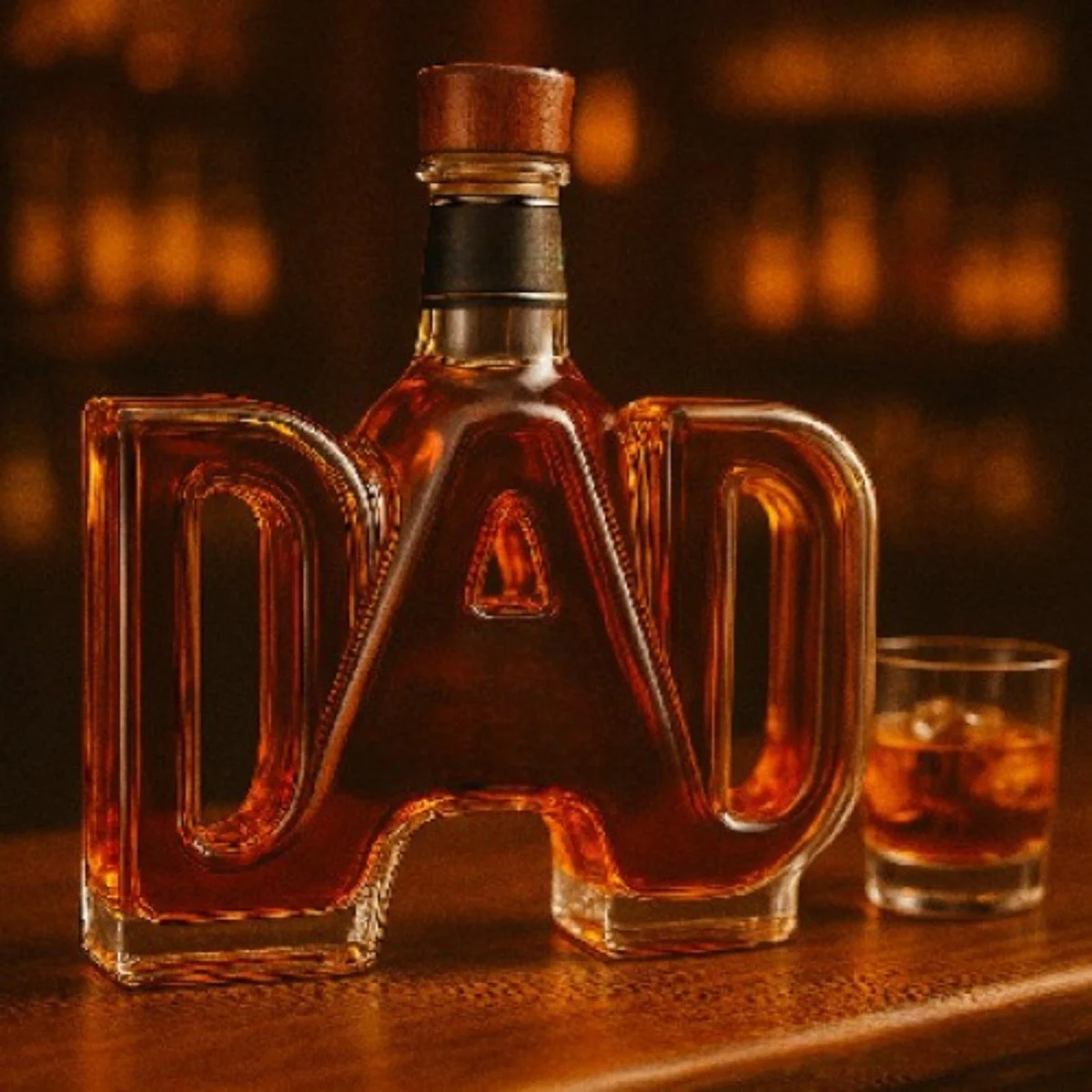 Dad Whiskey Bourbon Decanter Bottle - Image 6