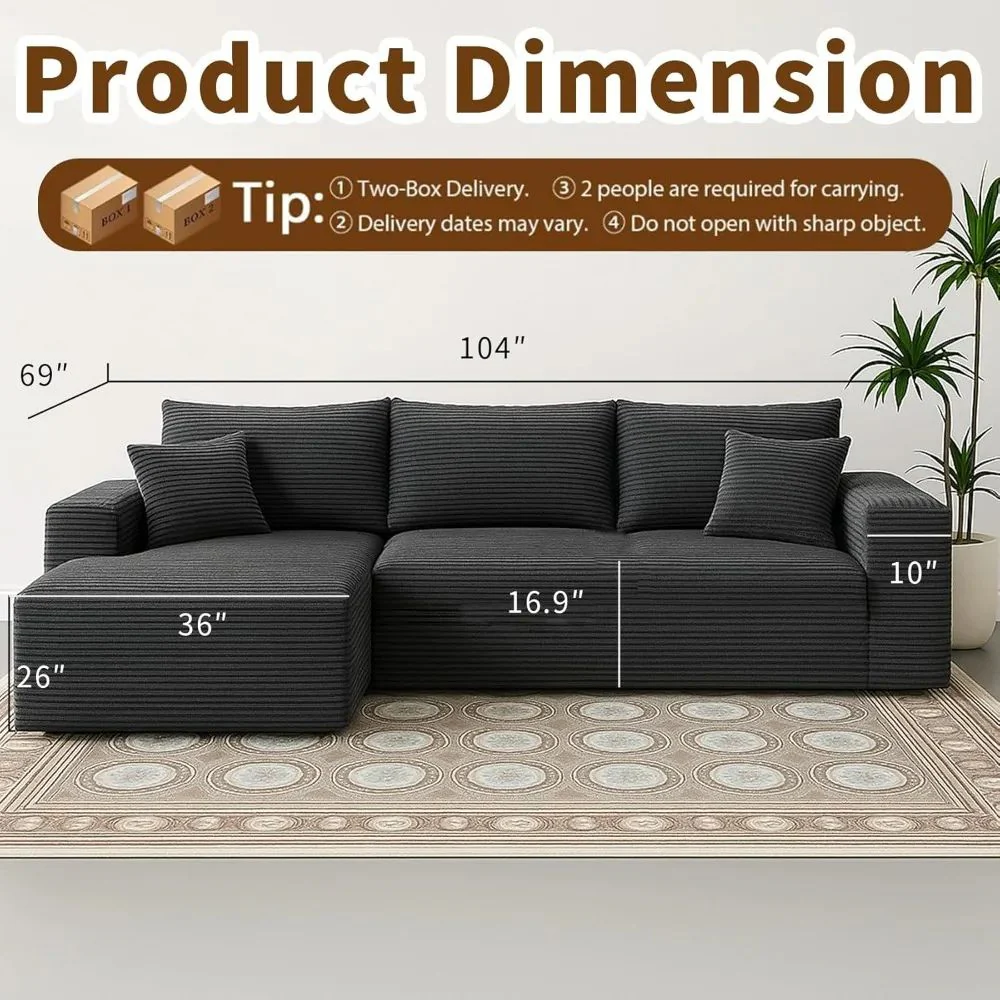 Stretch Chaise Couch Slipcover - Image 4