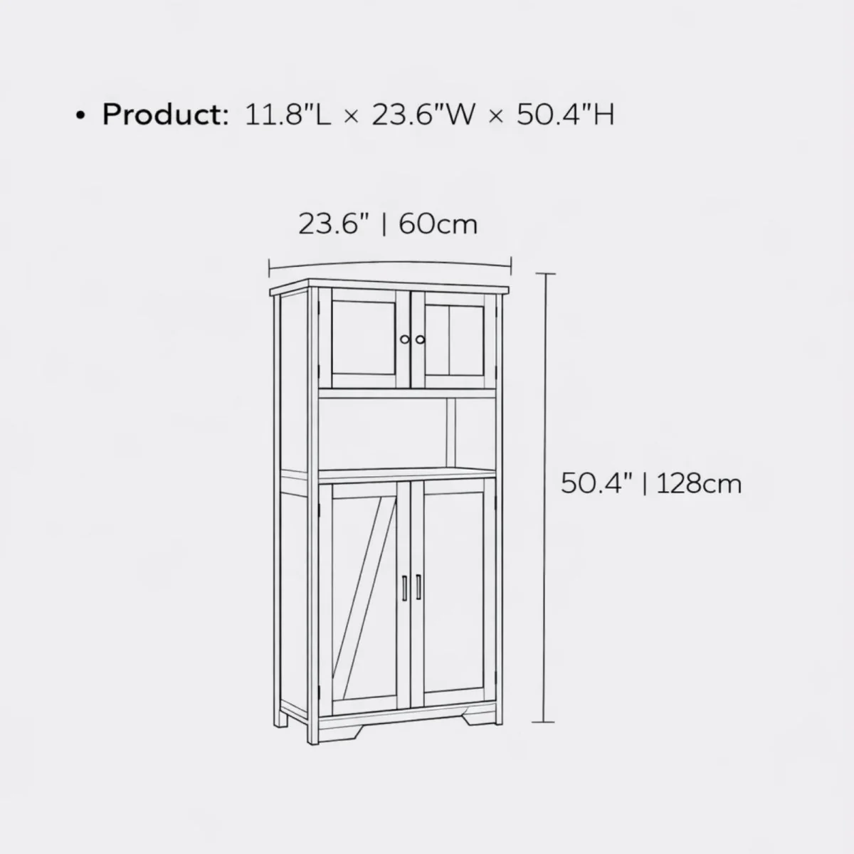 The Hudson Larder | Farmhouse Coffee Bar & Display Hutch - Image 9