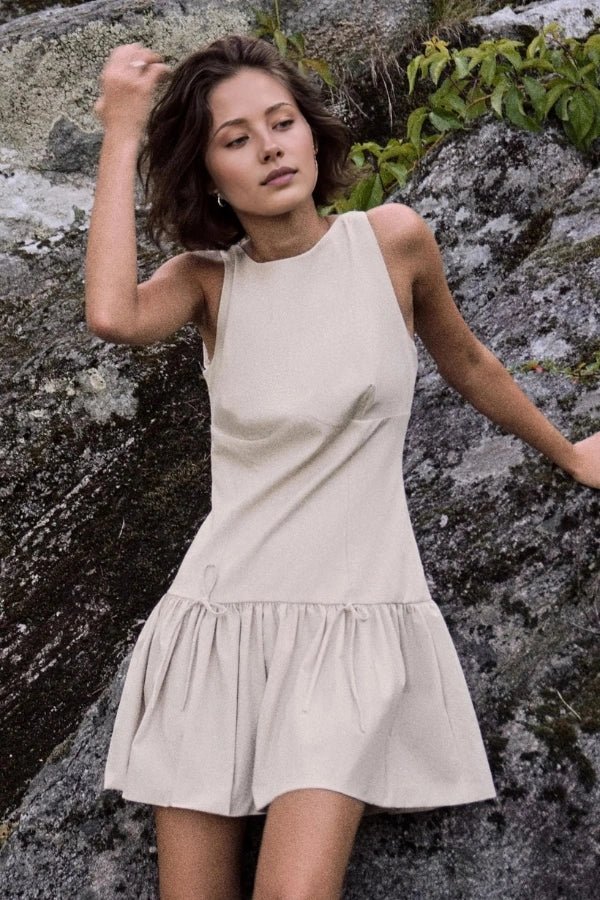 Florence Bow Ruffle Mini Dress - Image 29