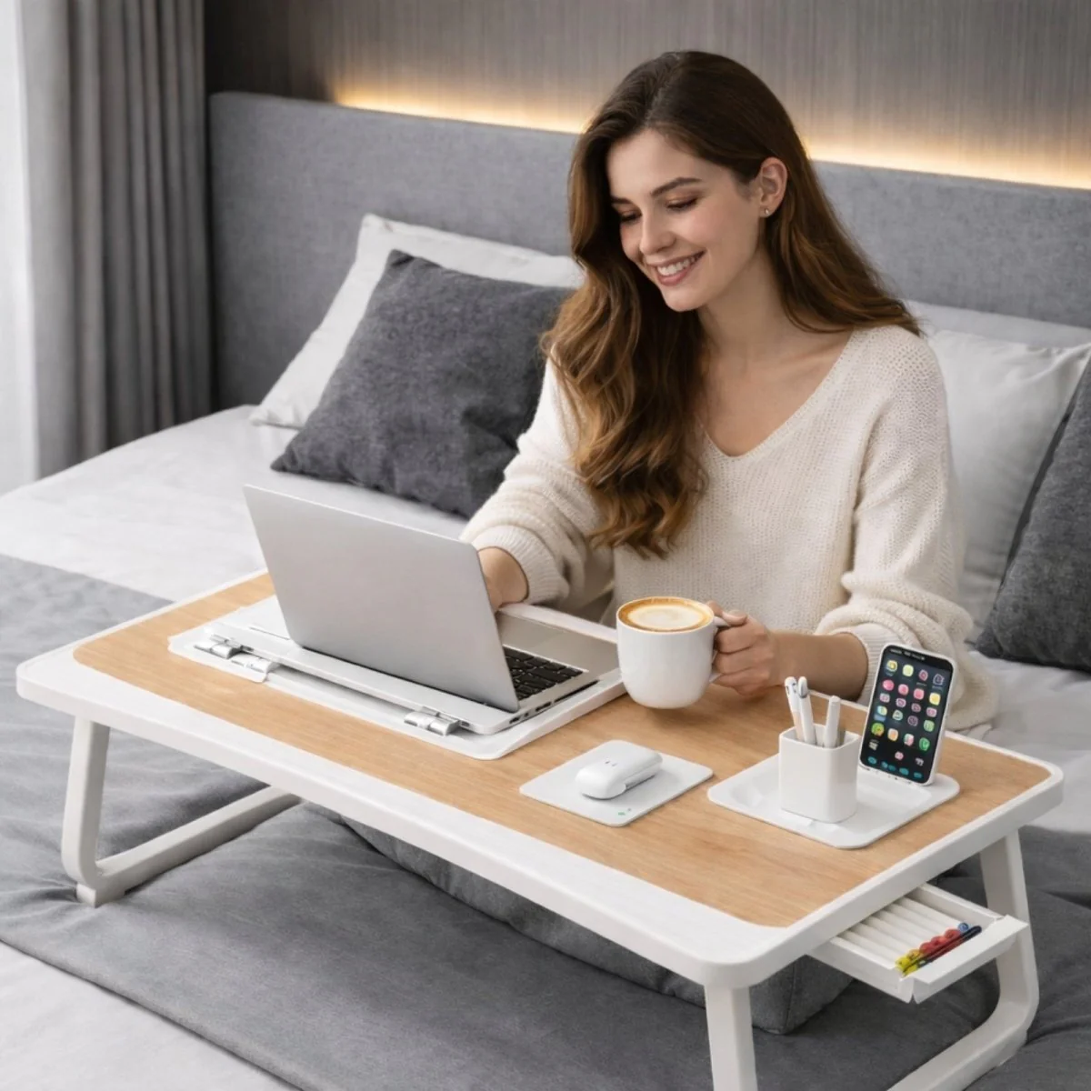 The Haven Workspace | Adjustable Omni-Tilt Lap Desk - Image 2