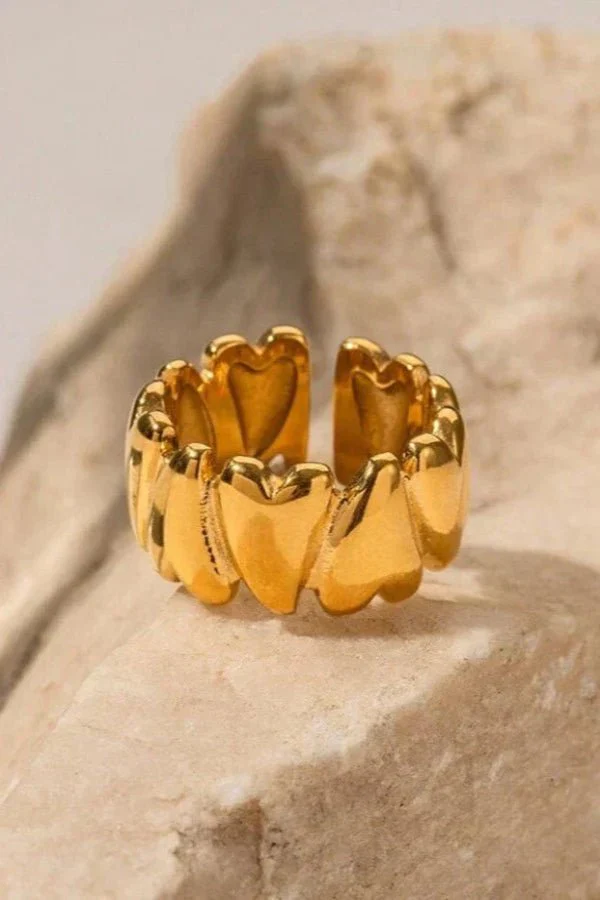 Hazel Wrap-Around Heart Ring - Image 3