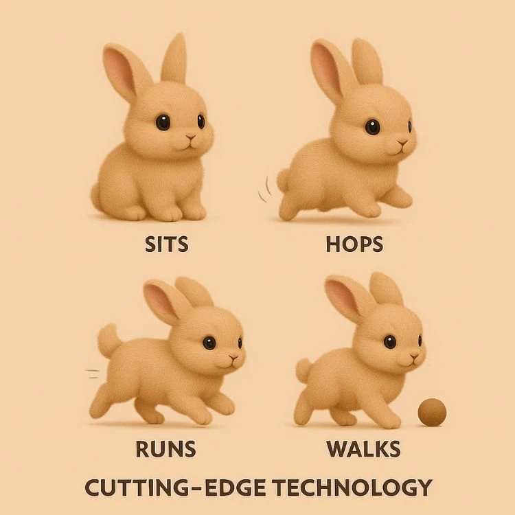 Realistic Interactive Robot Bunny – Walking & Hopping Electronic Rabbit Toy for Kids - Image 10