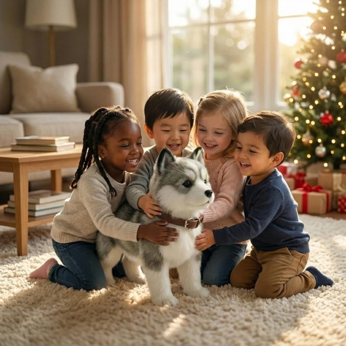 Interactive Walking Husky Puppy – Realistic Barking & Moving Electronic Robot Dog Toy - Image 5