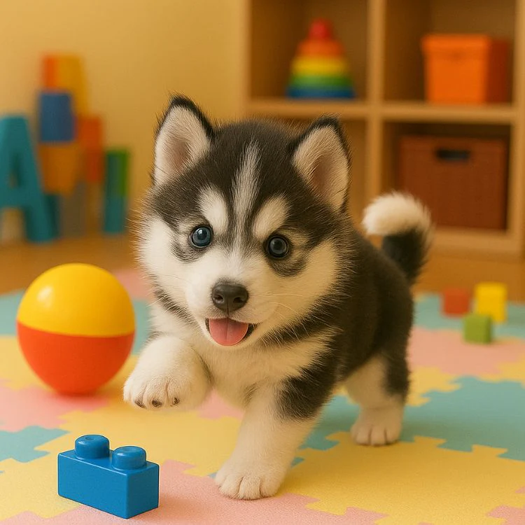 Interactive Walking Husky Puppy – Realistic Barking & Moving Electronic Robot Dog Toy - Image 7
