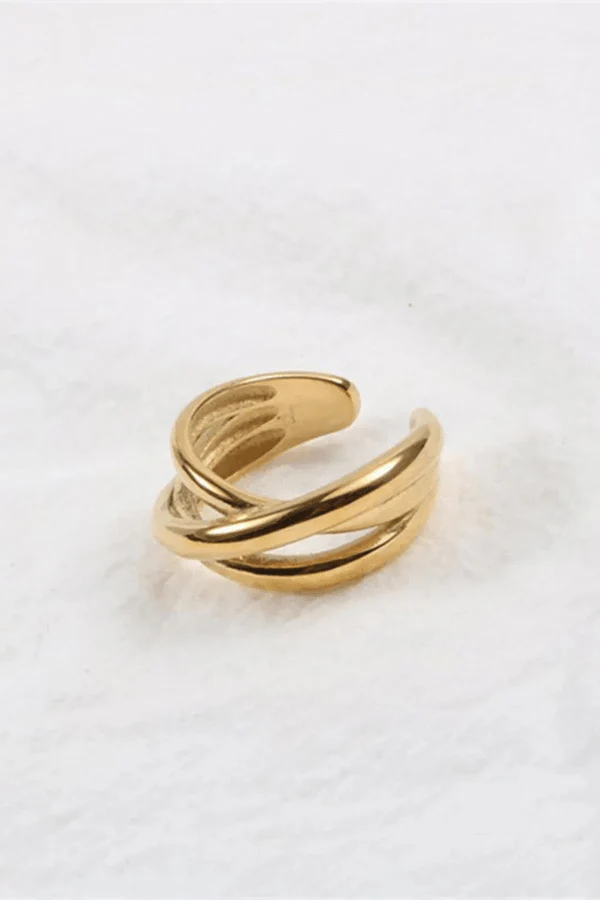 Intertwined Gold Ring - Image 3
