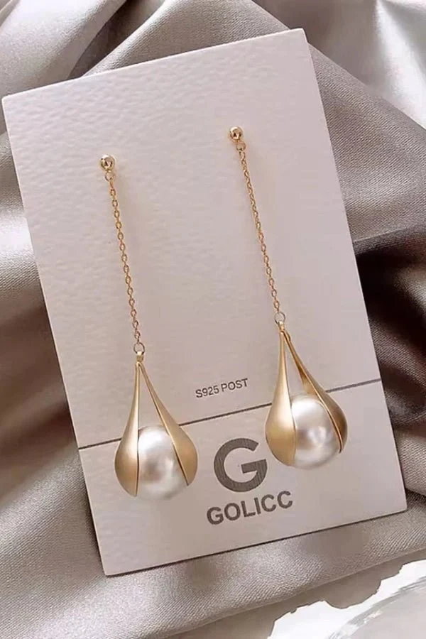 Jamica Golden Drop Earrings - Image 4
