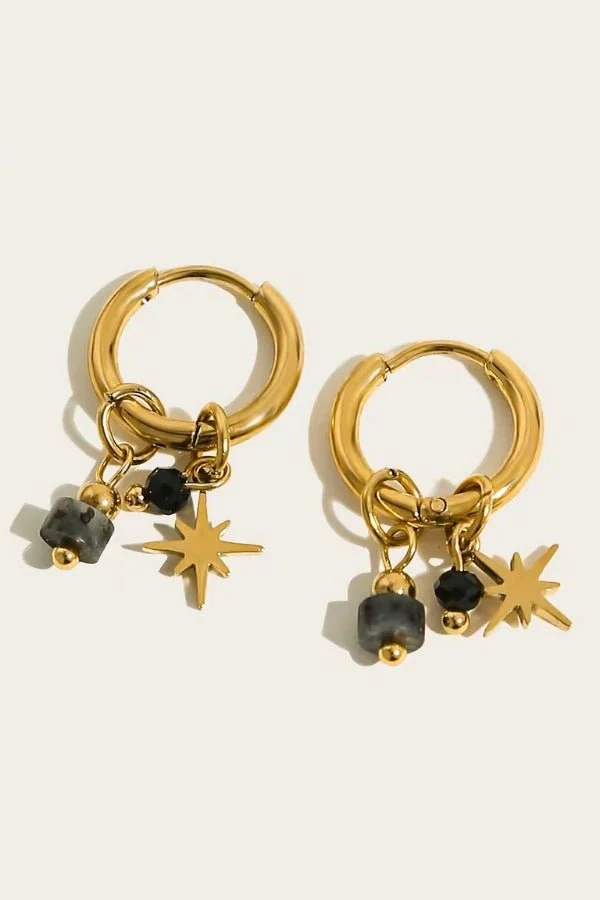 Jinni Golden Hoop Earrings - Image 10