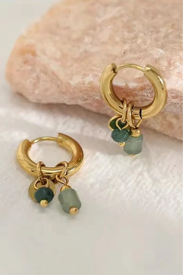 Jinni Golden Hoop Earrings - Image 3