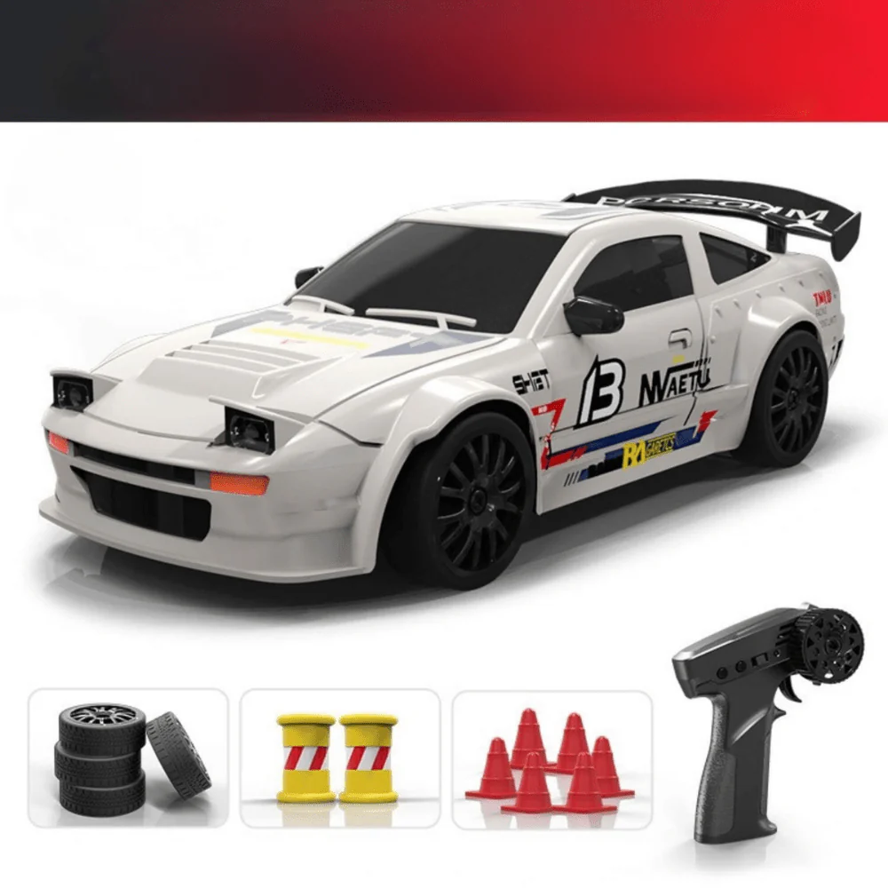 Ultimate Kids High-Speed 4WD RC Drift Car | Electric Racing Toy with Extra Drift Tires & Cones - Image 2