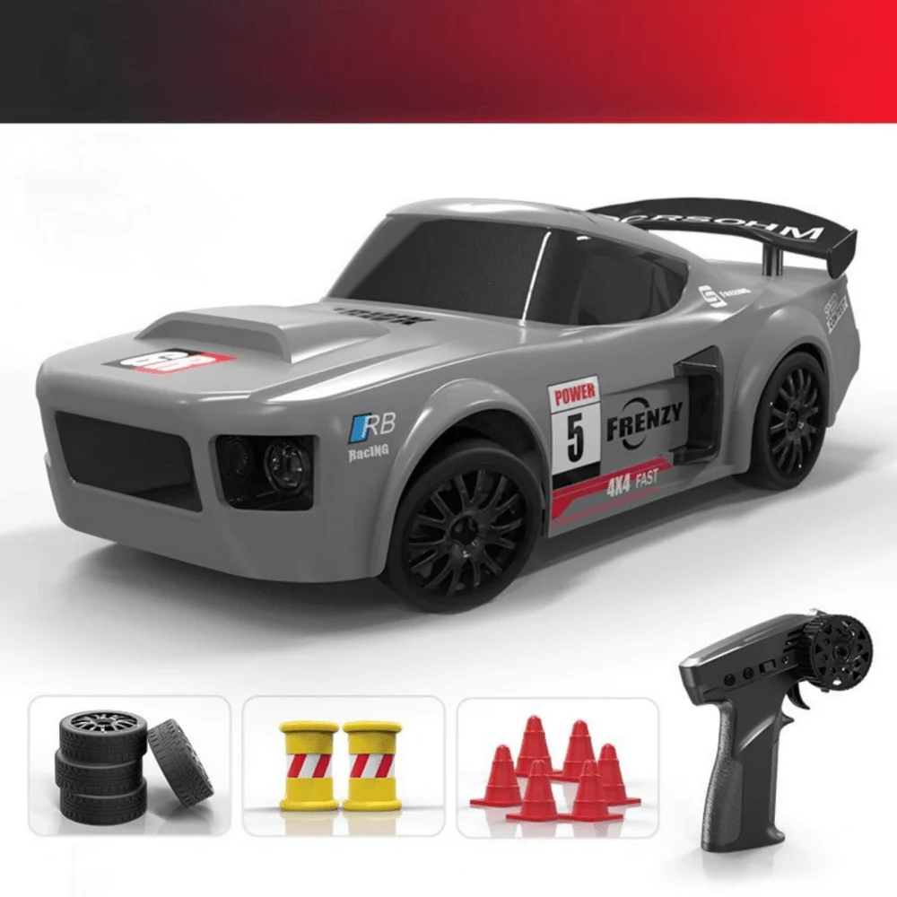 Ultimate Kids High-Speed 4WD RC Drift Car | Electric Racing Toy with Extra Drift Tires & Cones - Image 4