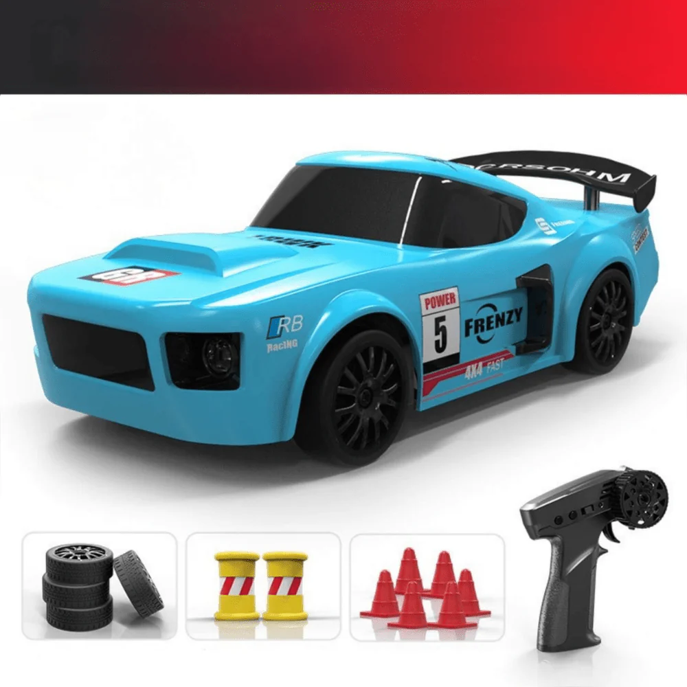 Ultimate Kids High-Speed 4WD RC Drift Car | Electric Racing Toy with Extra Drift Tires & Cones - Image 5