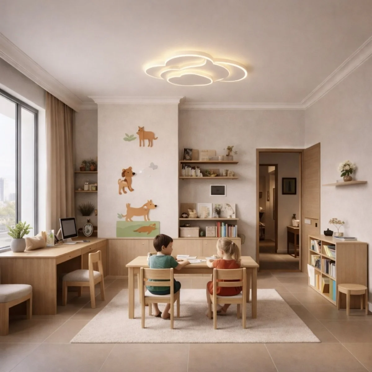 The Nimbus Dreamscape | Tricolor Dimmable Cloud LED Flush Mount - Image 2