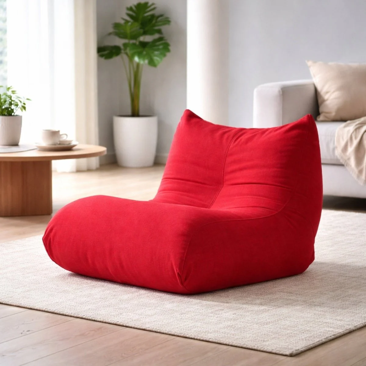 The Dune Low-Profile Lounge | Tufted Mohair Floor Sofa - Image 4