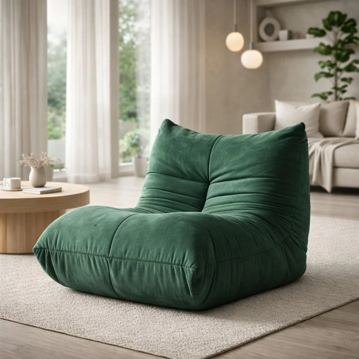 The Dune Low-Profile Lounge | Tufted Mohair Floor Sofa - Image 7
