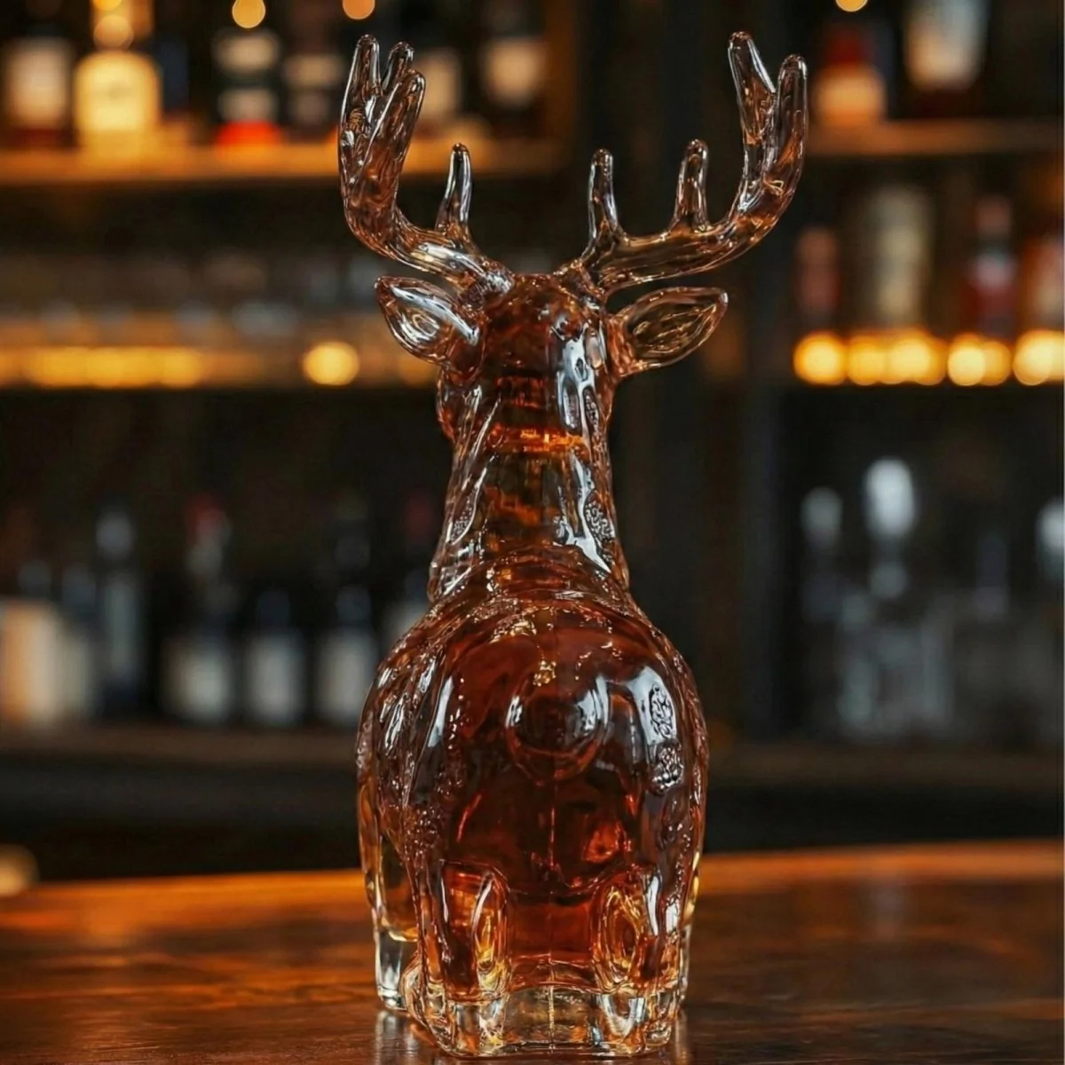 Deer Whiskey Bourbon Decanter Bottle - Image 3