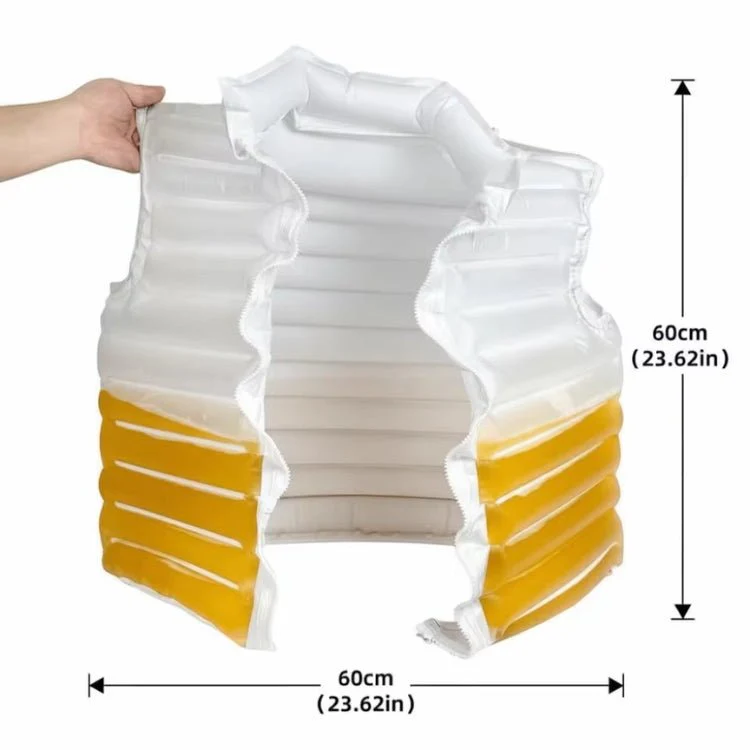 Inflatable Beer Puffer Jacket Costume for Men - Funny Bachelor Party Gift; Festival Outfit, Unique Gag Gift for Beer Lovers, Oktoberfest Party Wear - Image 11