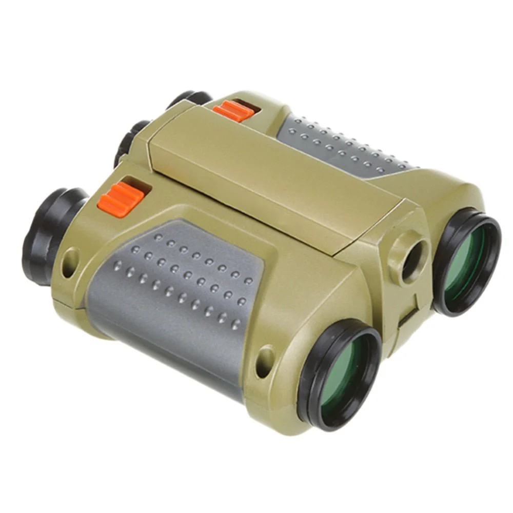 Kids Night Vision Binoculars with Pop-Up Spotlight – Green Toy Field Glasses for Safari, Camping & Spy Play (Ages 3-10) - Image 8