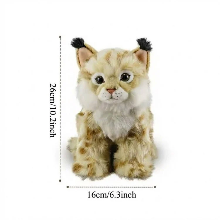 Realistic Lynx Stuffed Animal Large 14 Inch | Lifelike Bobcat Plush Toy for Kids | Premium Soft Cuddly Wild Cat | Heirloom Quality Gift; Nursery Decor - Image 6
