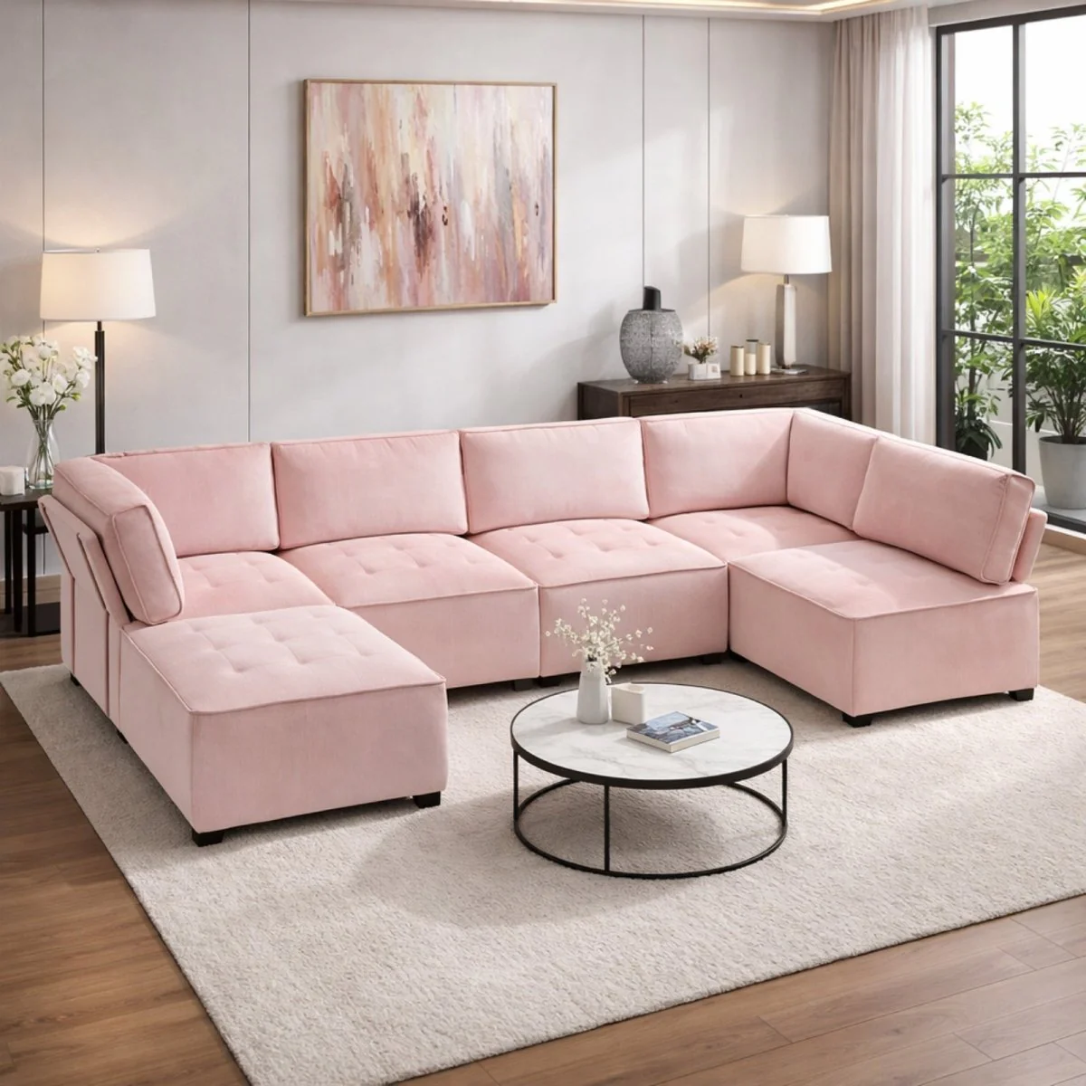 The Loft Modular Collection | Deep-Corduroy Cloud Sectional - Image 6