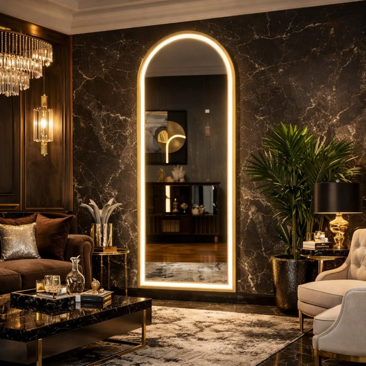 The Luna Arch | Smart LED Sanctuary Mirror - Image 3