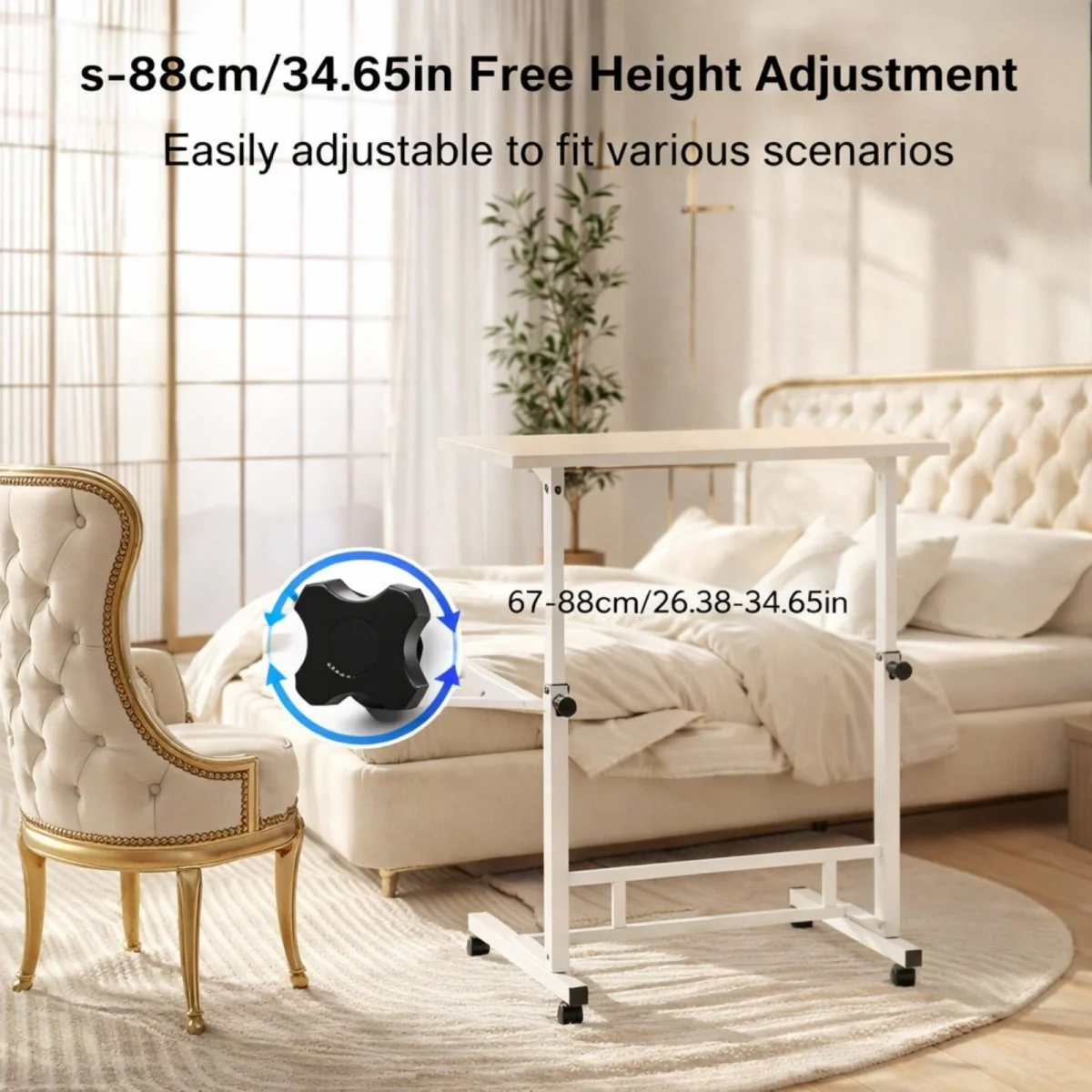 The Virelai Rolling Workstation | Tilt-Top Mobile Sanctuary - Image 4