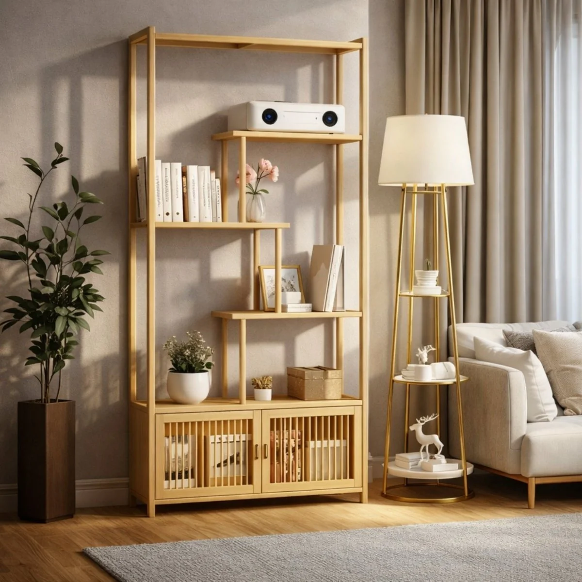 The Kyoto Display Shelf | Japandi Storage Etagere - Image 2