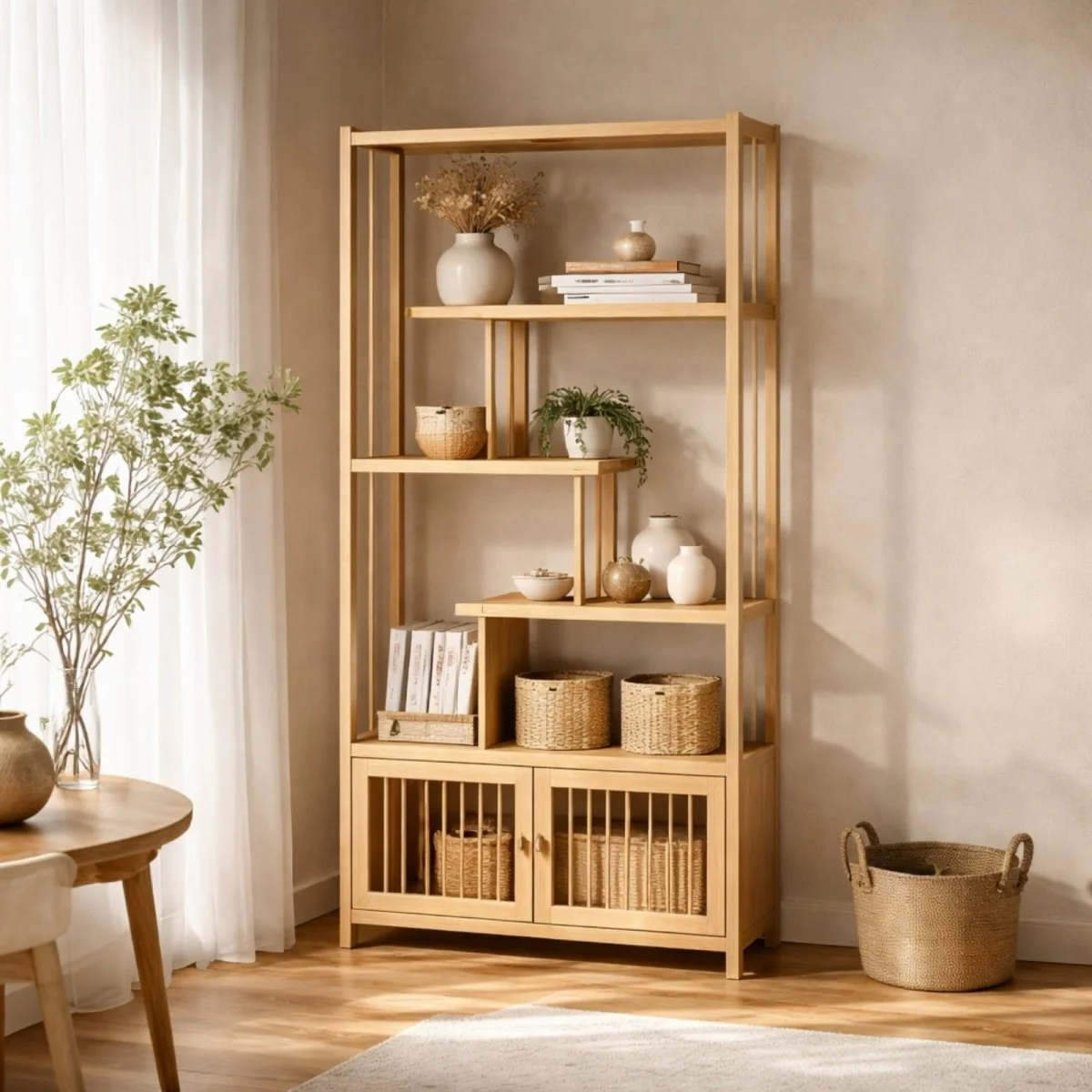 The Kyoto Display Shelf | Japandi Storage Etagere - Image 3