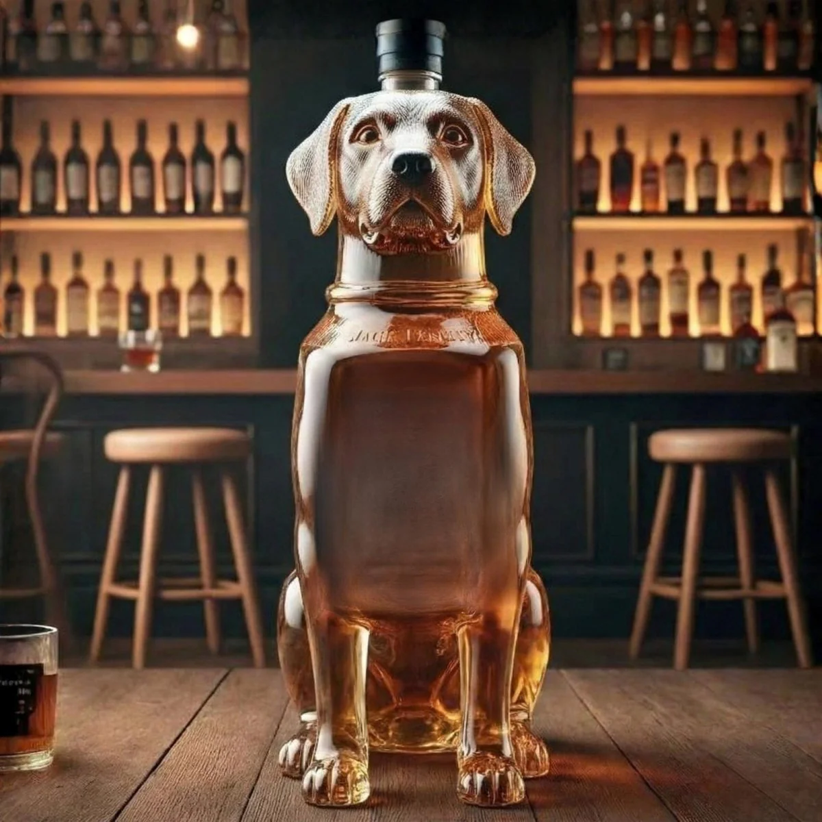 Labrador Retriever Whiskey Bourbon Decanter Bottle - Image 2