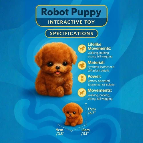 Realistic Plush Robot Puppy – Interactive Electronic Pet Dog for Kids - Image 6
