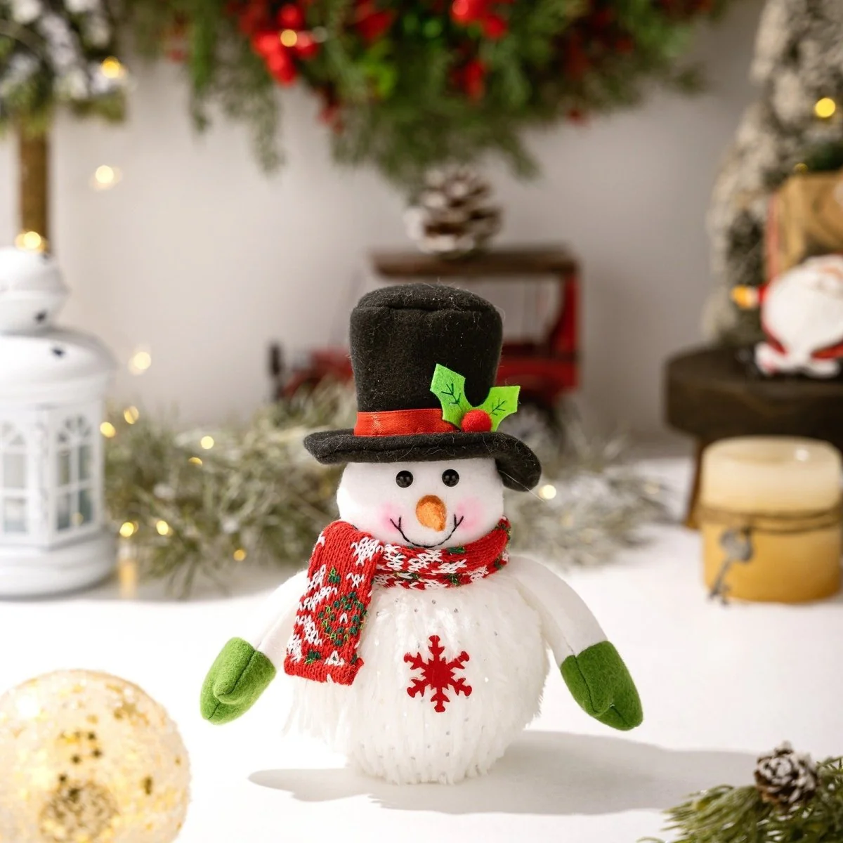 Glowing Christmas Snowman Duo - Image 4